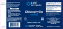 chlorophyllin (life extension) label