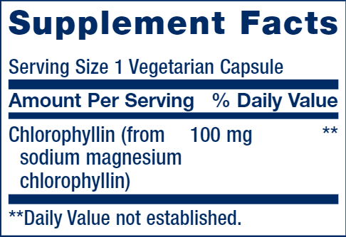 Chlorophyllin (Life Extension) Supplement Facts