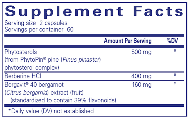 CholestePure Plus II (Pure Encapsulations) Supplement Facts