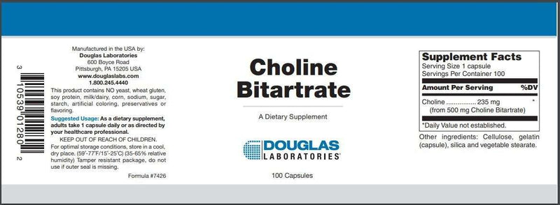 Buy Choline Bitartrate Douglas Labs