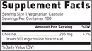 choline bitartrate douglas labs supplement facts