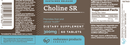 choline sr (endurance product company) label