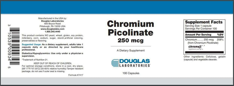 Buy Chromium Picolinate Douglas Labs
