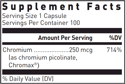 Chromium Picolinate Douglas Labs supplement facts