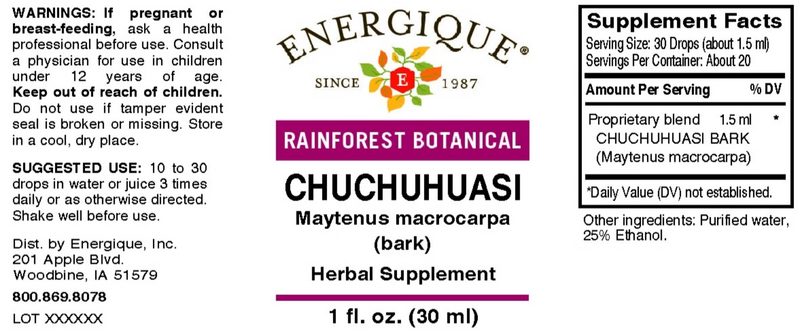 Chuchuhuasi (Energique) Label