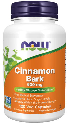 cinnamon bark 600 mg (now foods)