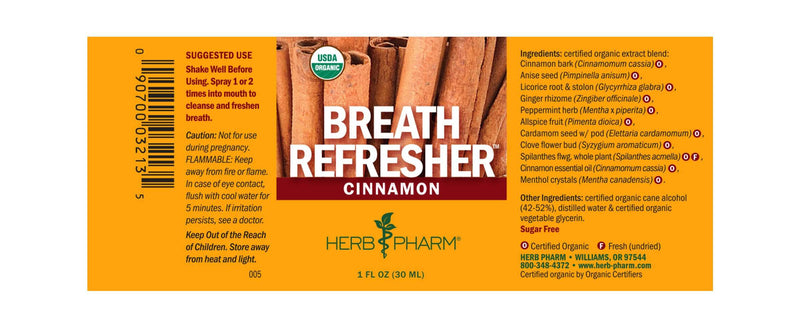 DISCONTINUED - Cinnamon Breath Refresher (Herb Pharm)