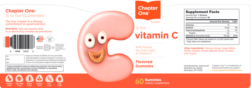 C is for Vitamin C (Chapter One) Label