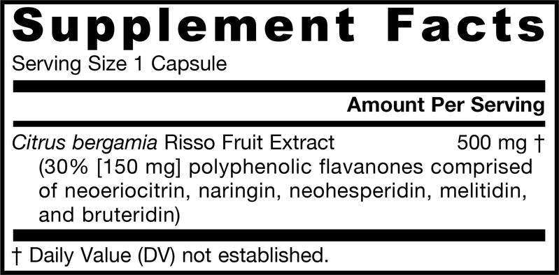 Citrus Bergamot Jarrow Formulas supplement facts