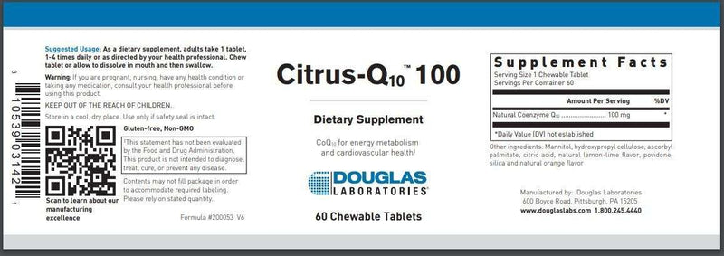 Buy Citrus Q10 100 Douglas Labs