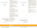 clarifying toner dr. hauschka skincare label