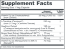 clinical cardio-6 (protocol for life balance) supplement facts