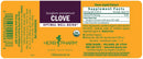 clove (herb pharm) label