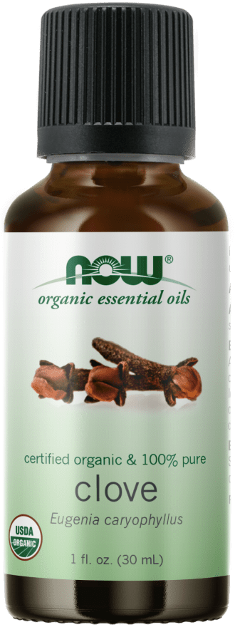 Clove Oil Organic (NOW) Front