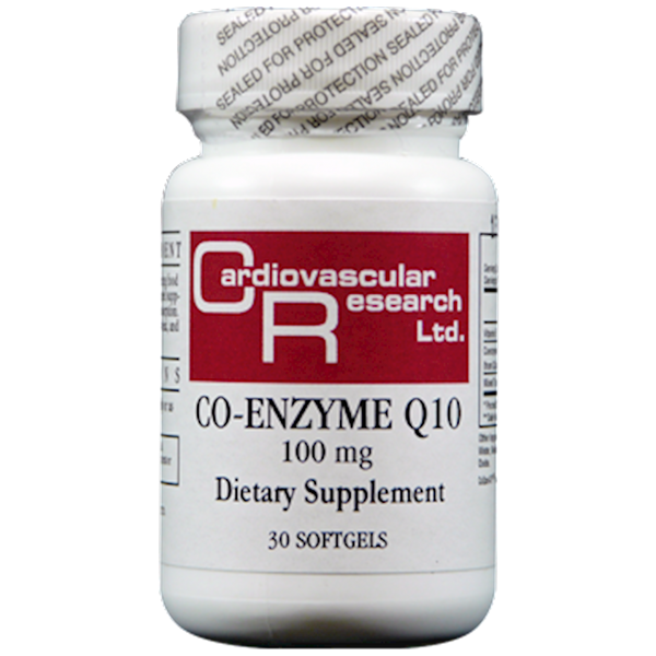 Co-Enzyme Q10 100 mg (Ecological Formulas) Front