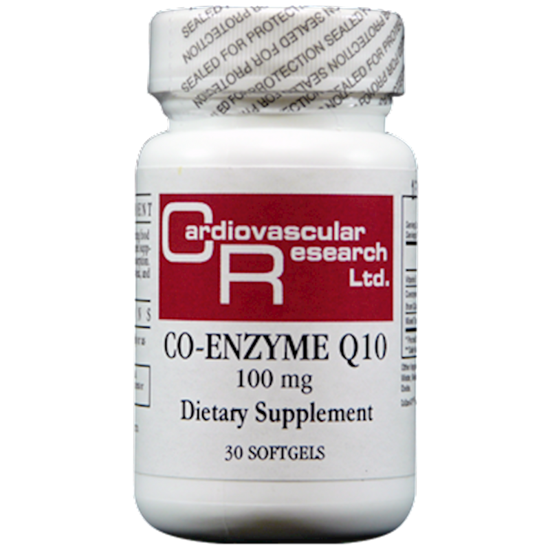 Co-Enzyme Q10 100 mg (Ecological Formulas) Front