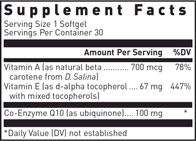 CoQ10 Douglas Labs supplement facts