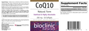 coq10 200 mg bioclinic naturals label
