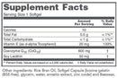 coq10 600 mg (protocol for life balance) supplement facts
