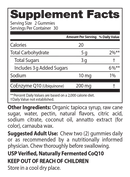 CoQ10 (Doctors Best) Supplement Facts