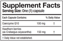 CoQ10 100mg with Hawthorn Progena Supplement Facts