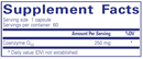 coq10 250 mg pure encapsulations supplement facts