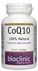 CoQ10 400 mg (Bioclinic Naturals) Front
