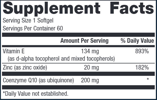 CoQ10 ST-200 (Metagenics) Supplement Facts