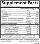 cod liver oil lemon carlson labs supplement facts