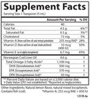 cod liver oil carlson labs supplement facts