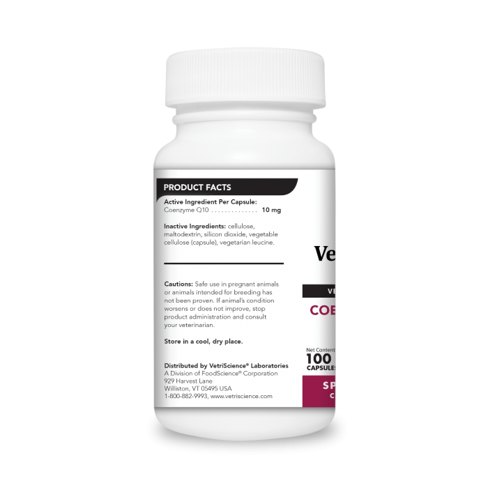Coenzyme Q10 10 mg (Vetri-Science) Side 1