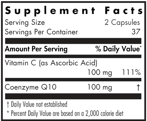 Coenzyme Q10 50 Mg (Allergy Research Group) supplement facts