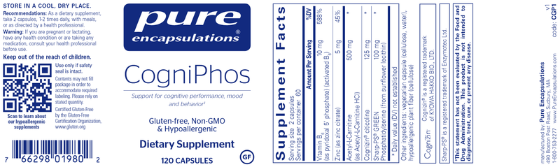 CogniPhos Pure Encapsulations Label
