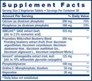 cognitex elite (life extension) supplement facts