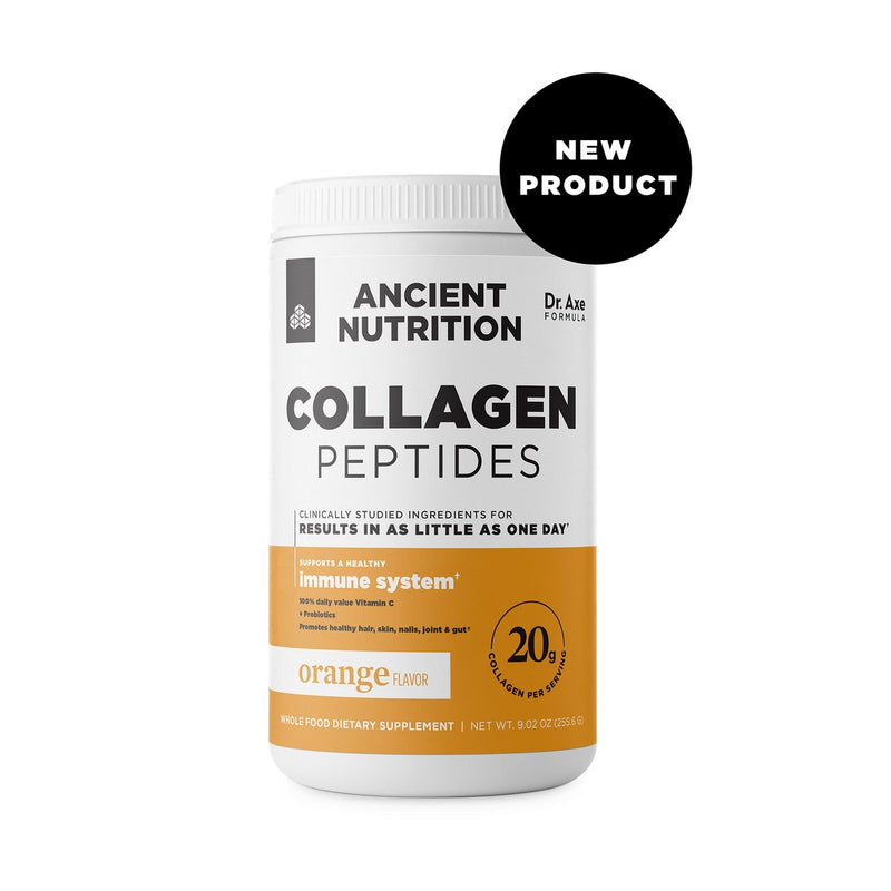 Collagen Peptides Protein Powder (Ancient Nutrition) Orange Front