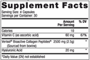 collagen replenish caps reserveage supplement facts