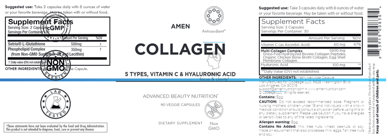 Collagen 5 Types Amen Label