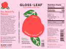 collagen iced tea gloss leaf label