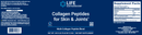 collagen peptides for skin & joints (life extension) label