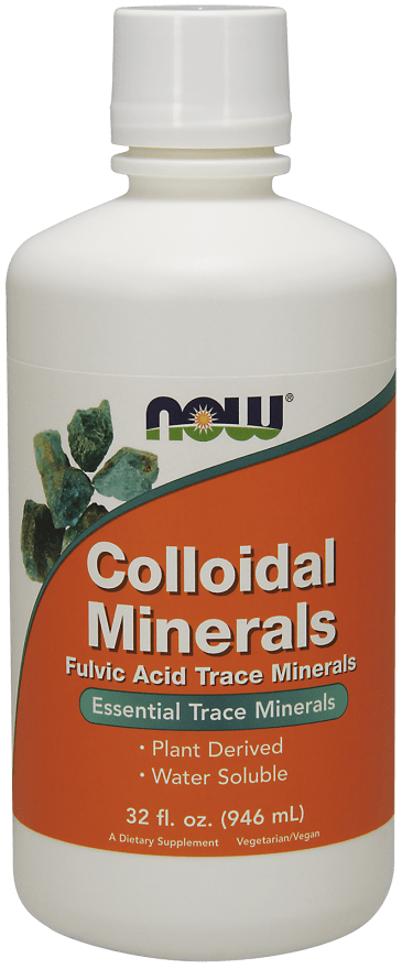 Colloidal Minerals (NOW) Front