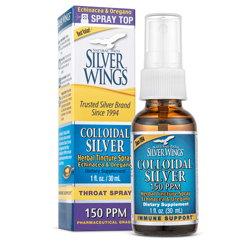 Colloidal Silver 150 PPM Herbal Spray (Natural Path Silver Wings)