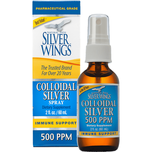 Colloidal Silver 500PPM Spray (Natural Path Silver Wings)