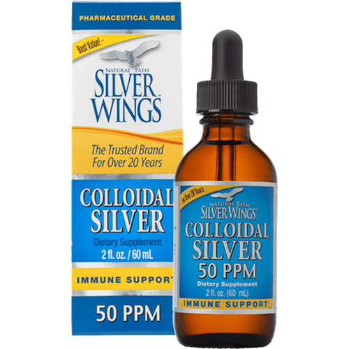 Colloidal Silver 50PPM Dropper (Natural Path Silver Wings)
