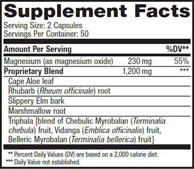 ColonMax (Advanced Naturals) 100ct Supplement Facts
