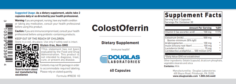ColostOferrin Capsules Douglas Labs
