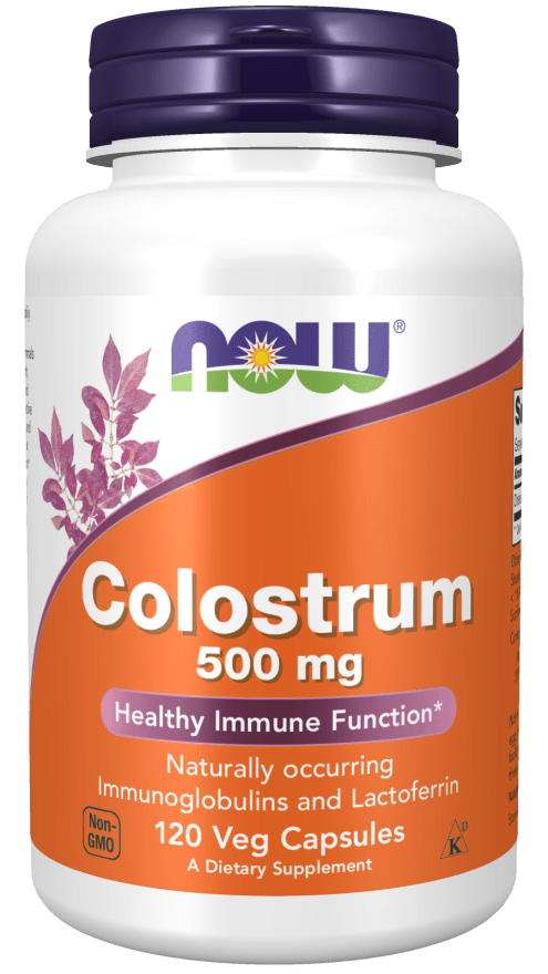 Colostrum 500 mg (NOW) Front