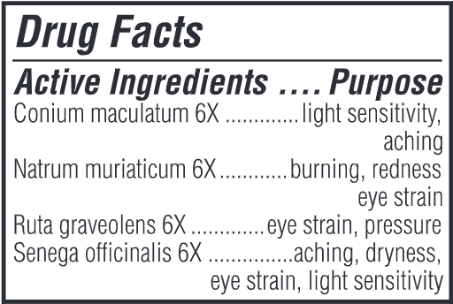 Computer Eye Relief (Similasan USA) Drug Facts