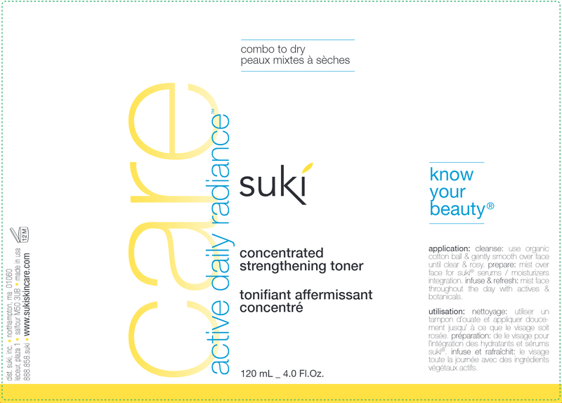 Concentrated Strengthening Toner (Suki Skincare) Label