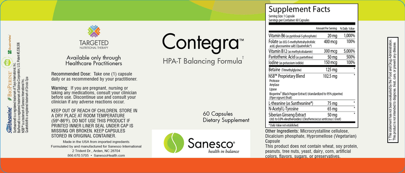 Contegra (Sanesco) Label