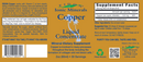 copper liquid eidon label